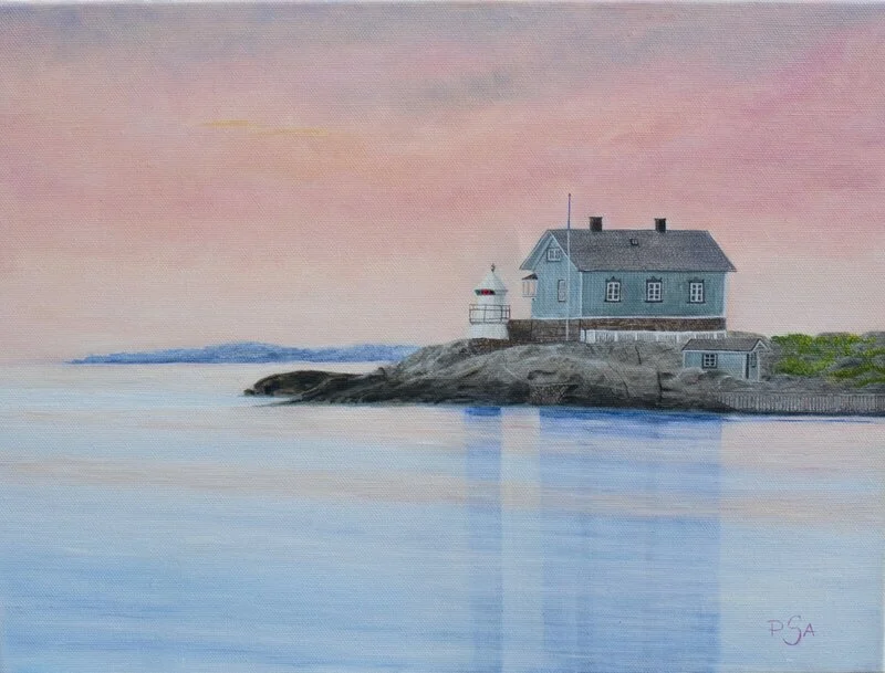 Oljemålning Lyktan av Pernilla Sävestrand
