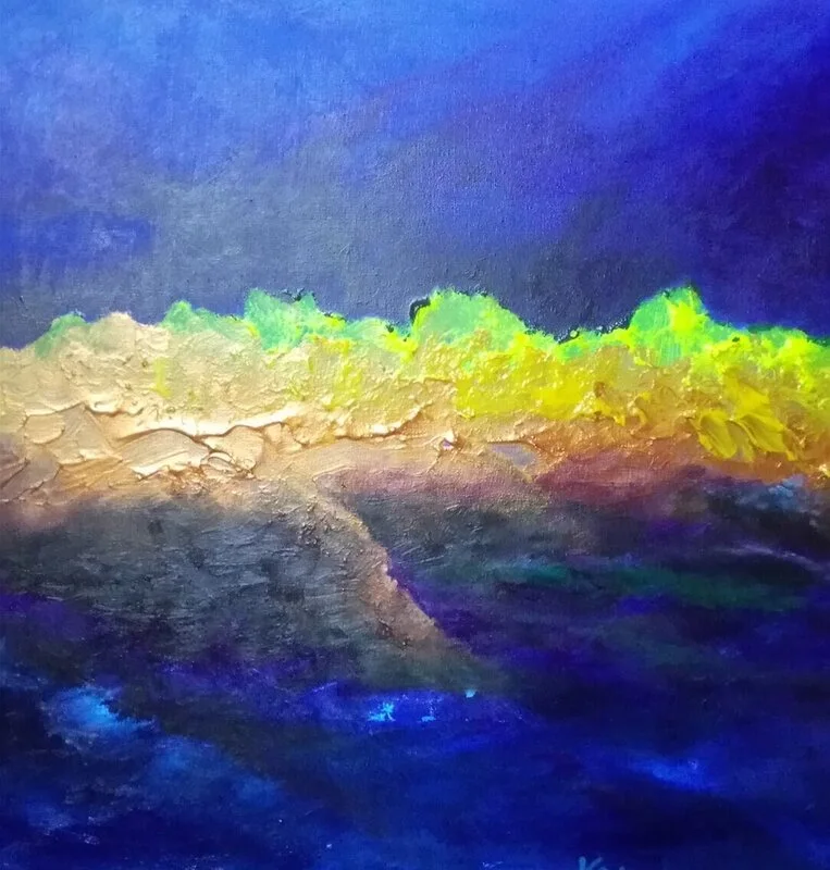 Akrylmålning Klimatet av Bernt Källström