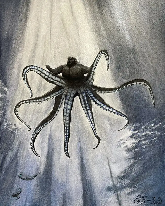 Akvarell Ursula av Erik Nordin