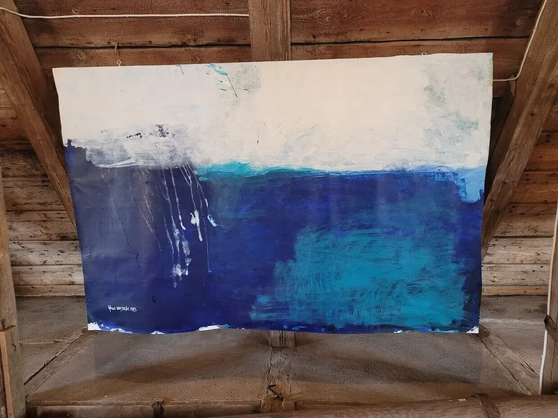 Akrylmålning Under ytan av Malin Wikström