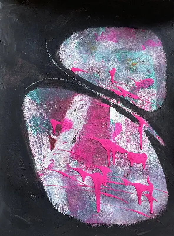 Akrylmålning Wings av Gunilla Tuvin