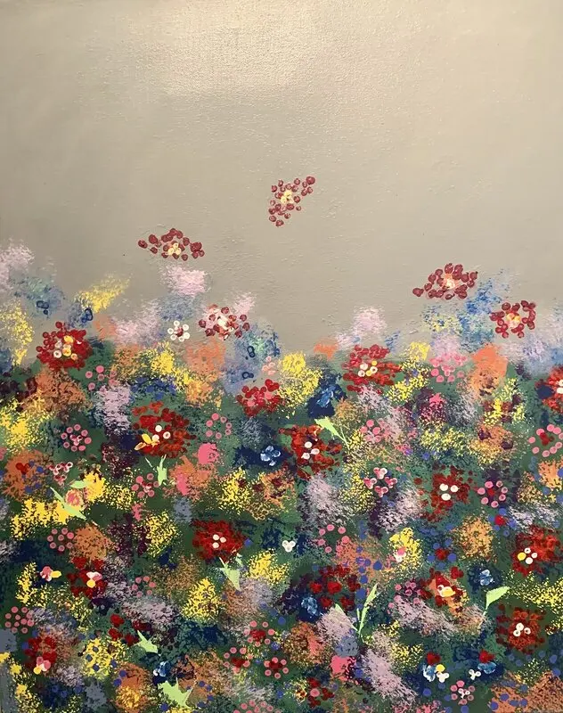 Akrylmålning Strävan av Leena Edholt, ArtByLee