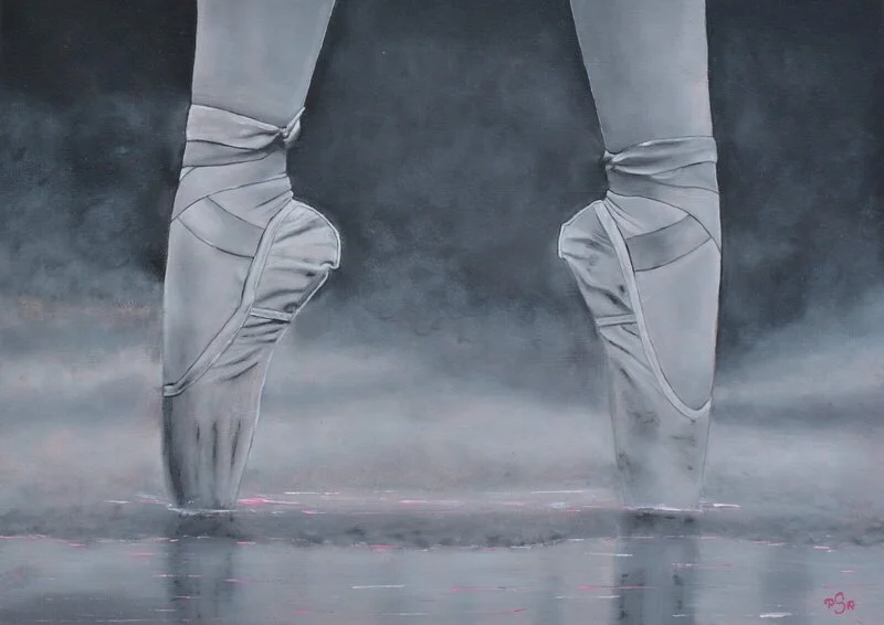 On pointe - Limited edition fine art print av Pernilla Sävestrand