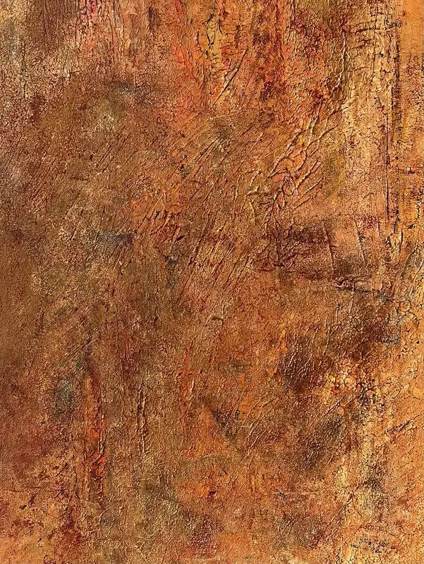 Akrylmålning Rost av Inger Blomqvist