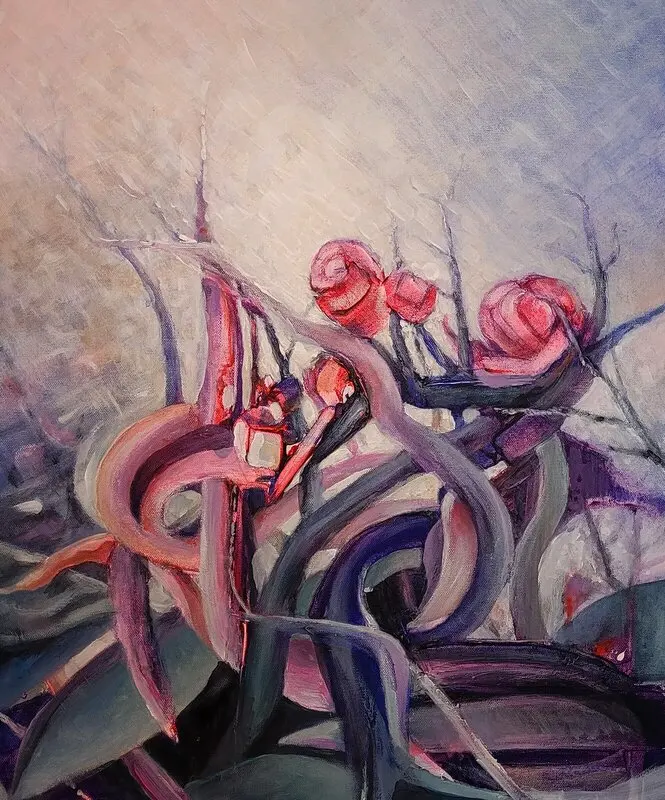 Akrylmålning av Bo Wiktorsson