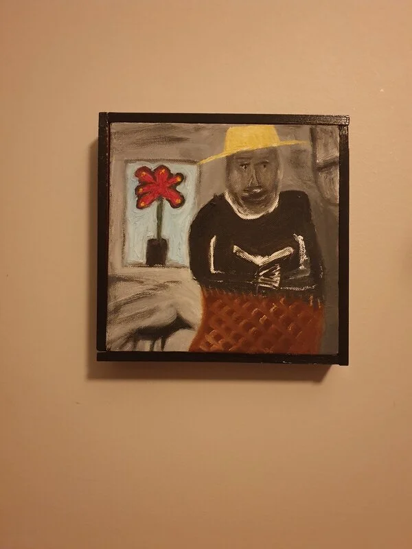 Mingus med katt av Karl-Fredrich Rätz