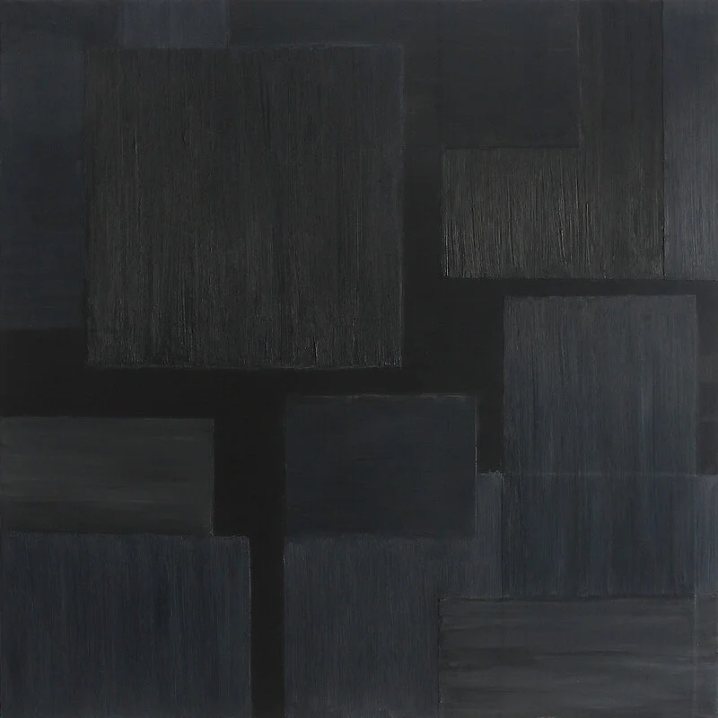 Oljemålning Black Series No. 5 av Urszula Potemkowska