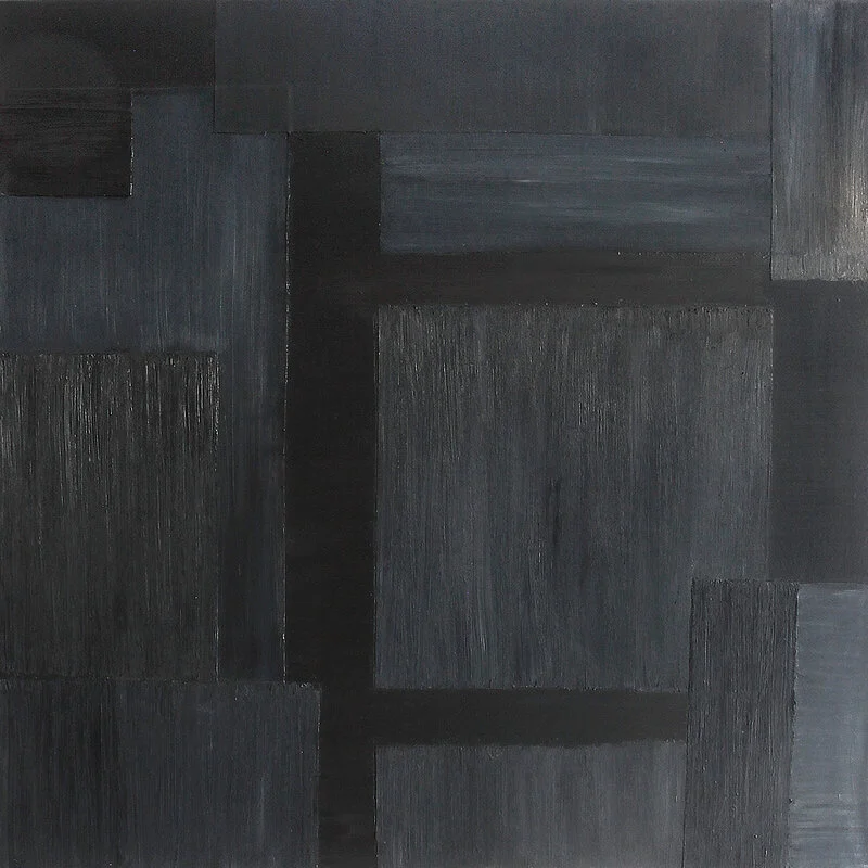 Oljemålning Black Series No. 6 av Urszula Potemkowska
