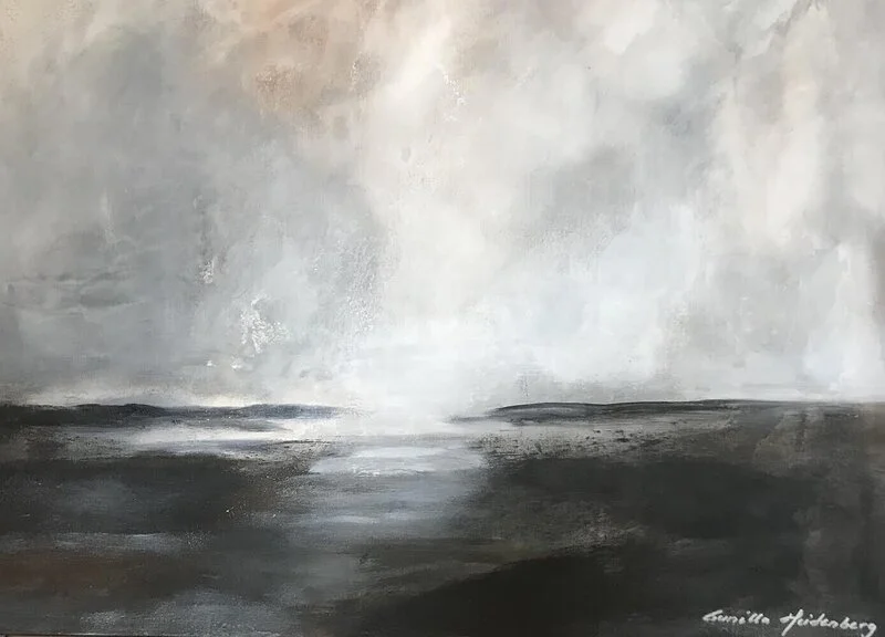 Akrylmålning Border to Eternity av Gunilla Heidenberg