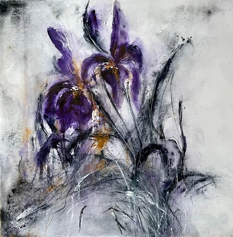Akvarell Two faces av Dana Ingesson