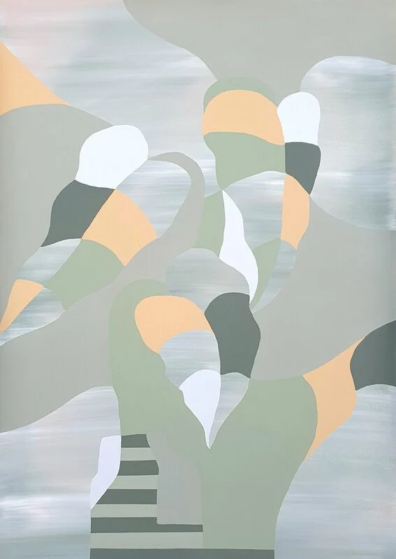 Akrylmålning Egensinnig av Sandra Vikenstjerna