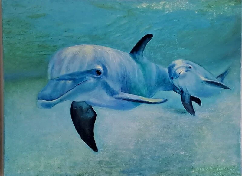 Oljemålning Difins av Ala Gustafsson