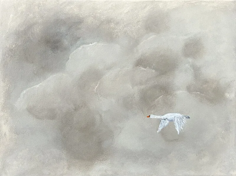 Akrylmålning On the move av Art By Lycke / Ann-Sofie Lycke