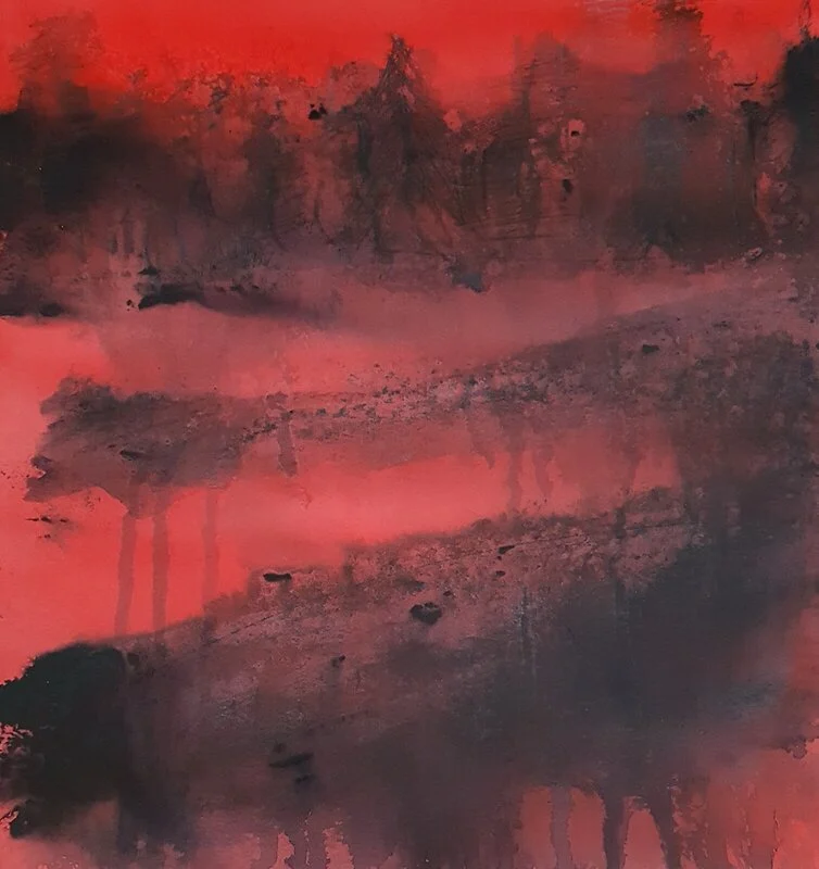 Akvarell Vinter av Anki Modin