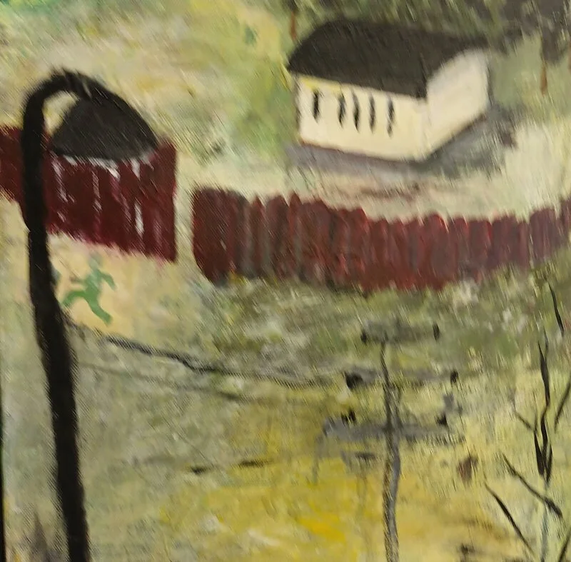 Akrylmålning Utan titel ll av Margareta Holmer