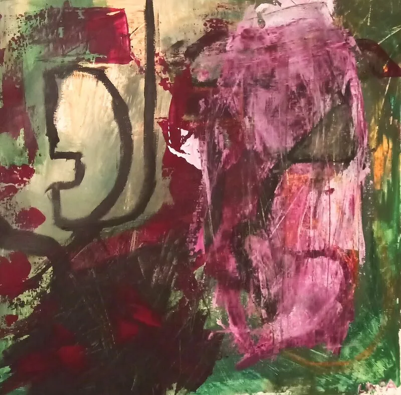 Akrylmålning G9 av Linda Mikaelsson
