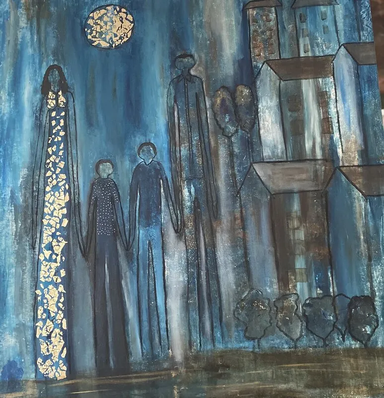 Akrylmålning Förevigt av Petra Nord