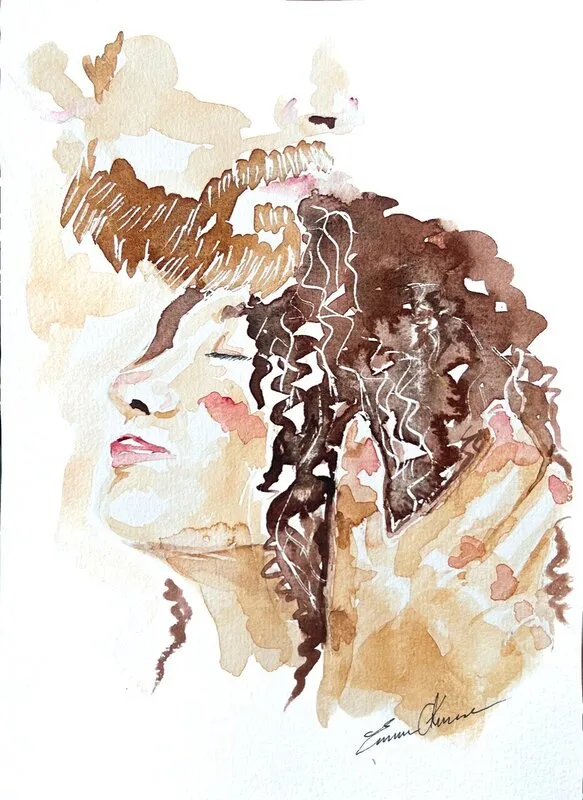 Akvarell Närhet 10 av Emma Kruse