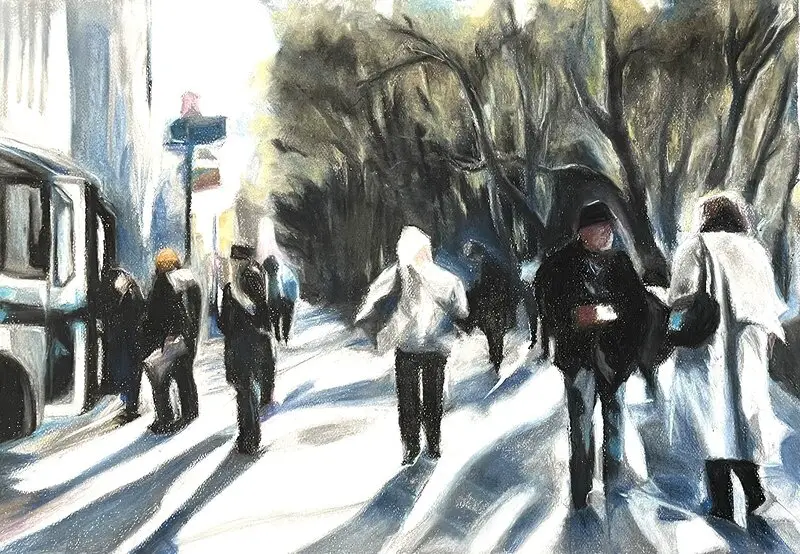 Action in the street av Shabnam Jamshidbeigi