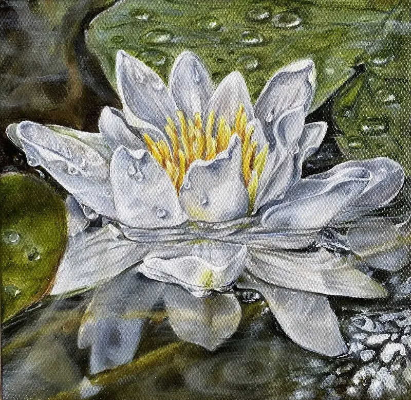 Oljemålning Peace. av Ulrika Muller