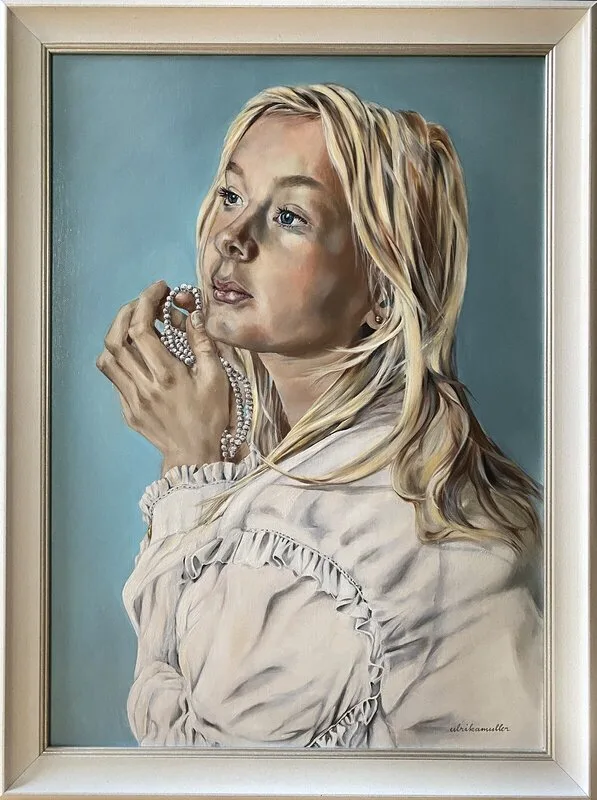 Oljemålning Strand of dreams. av Ulrika Muller