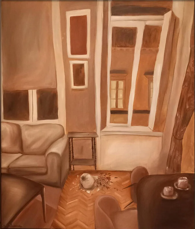 Oljemålning Lugnet efter av Nova Blomberg