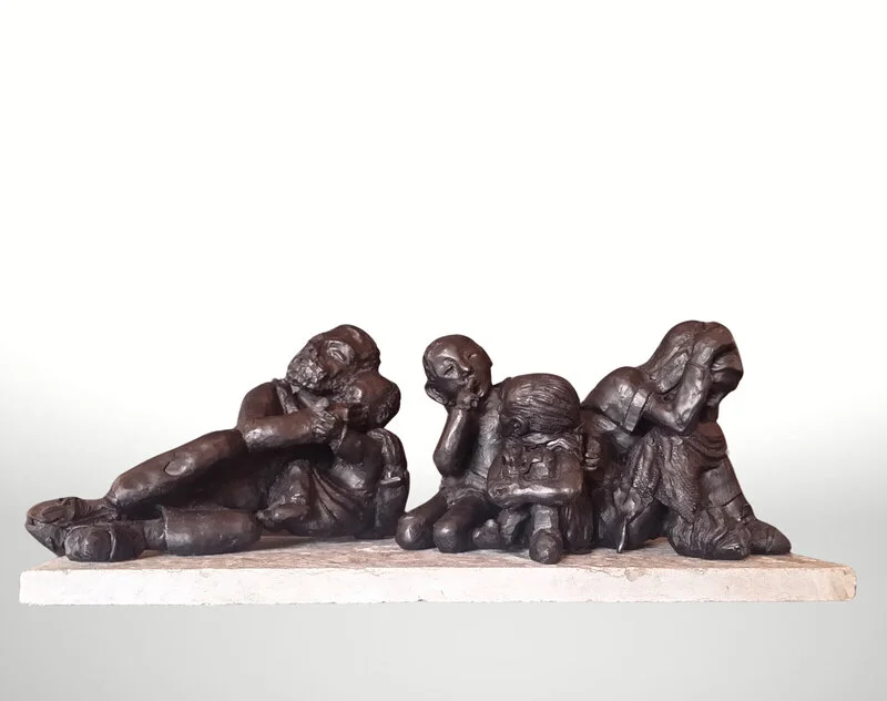 Skulptur Schhhttt! av Angelika Ann Kammerer