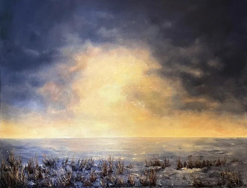 Oljemålning Midvinter II av Helen Boreson Holmberg