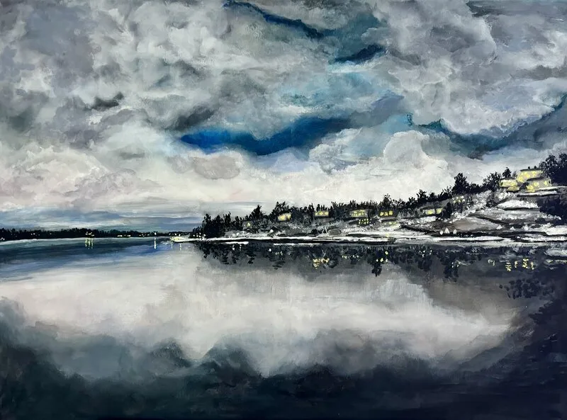 Akrylmålning av Chatrin Undvall Westholm