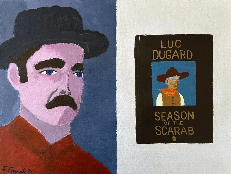 Akrylmålning Death of the Author av Fabian Franck