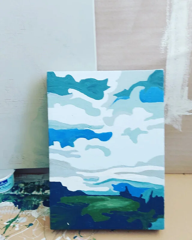 Akrylmålning Valkallen av Susanne Norlander