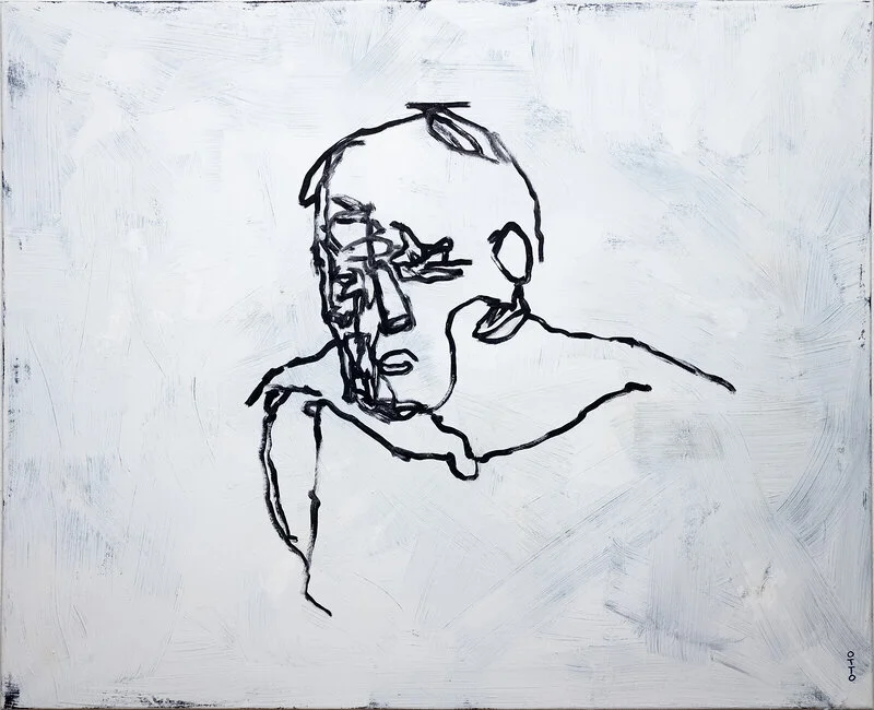 Akrylmålning Kartograf/kartographer av Otto Hargne