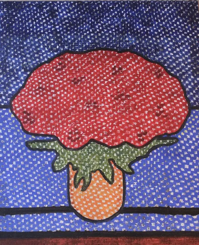 Akrylmålning Livets väv - Växt av AKS