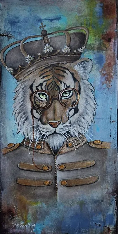 Akrylmålning King av Tove Landberg