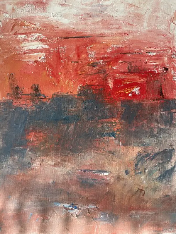 Oljemålning Månskenssonaten av Carina Stejmar