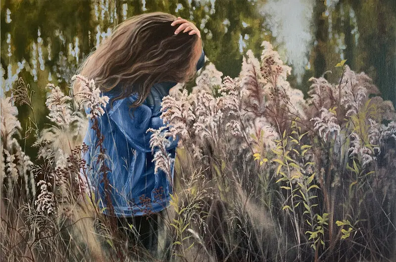 Oljemålning Hymn av Stefanie Svensson