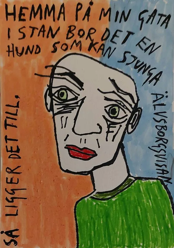 Hemma på min gata i stan. av Mikael Jonsson