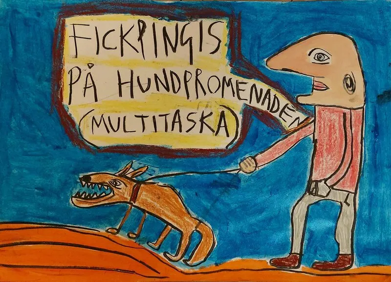Victor Brauner - 1903-1966. (Min titel: Fickpingis på hundpromenaden) av Mikael Jonsson