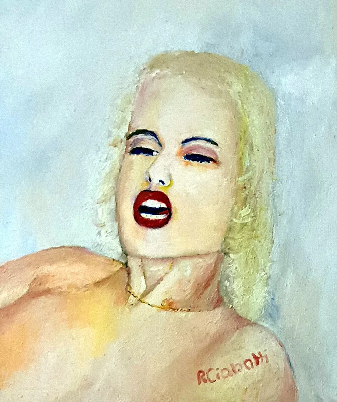 Oljemålning Ragazza av Robert Ciabatti