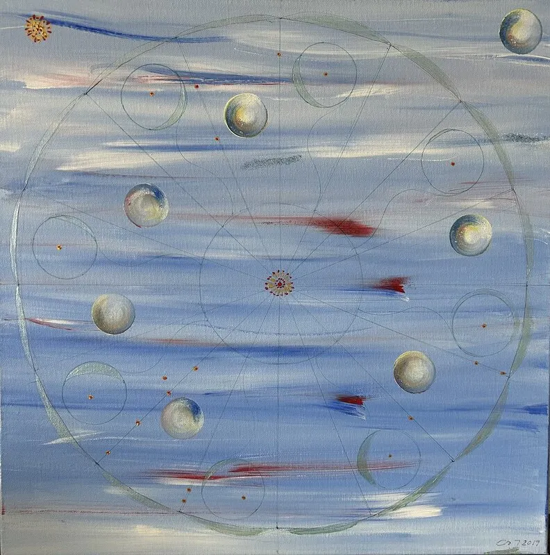 Akrylmålning Bli medveten av Christina Jonsson