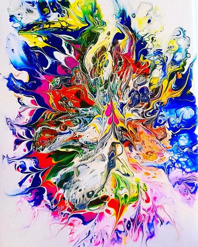 Akrylmålning Midsommardröm av Robert Landström