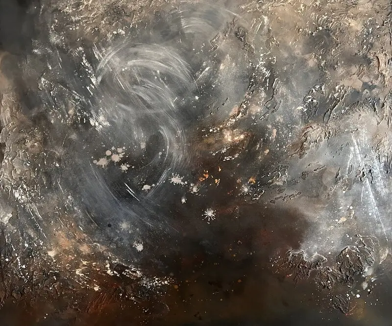 Akrylmålning november av Noel Ekstrand