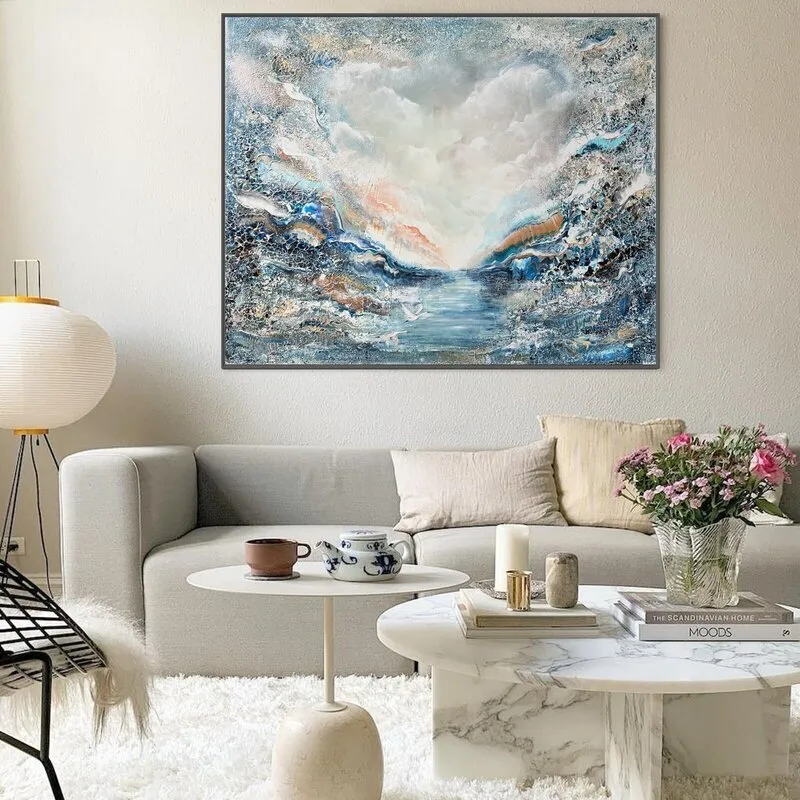 Svanarnas udde | Stor blå tavla av Artbymiss.j