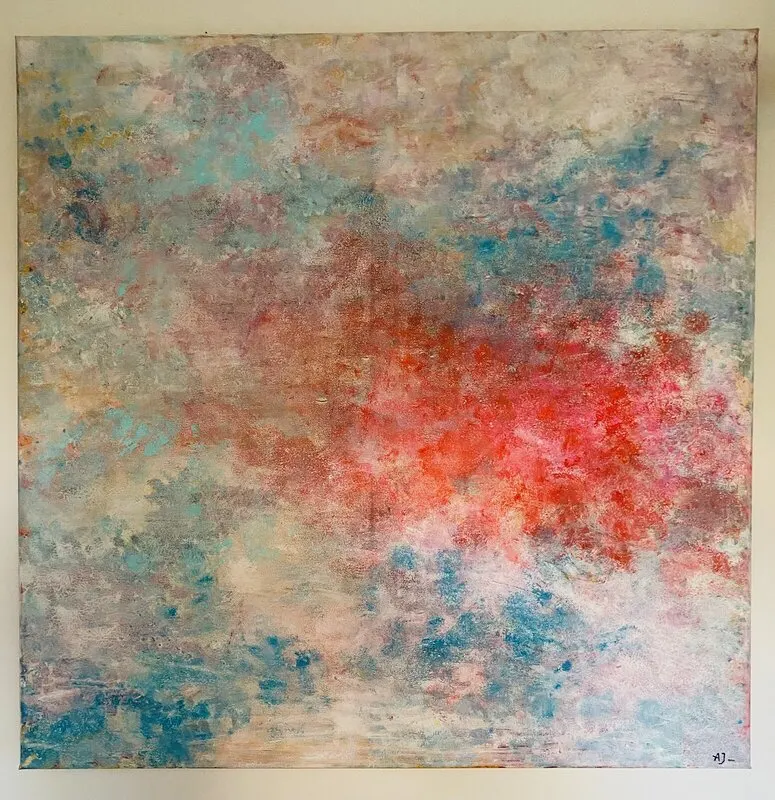 Akrylmålning The sky is the limit av Annika Julin