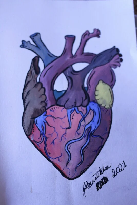 Oljemålning Heartbeat av H******** A***** S*******