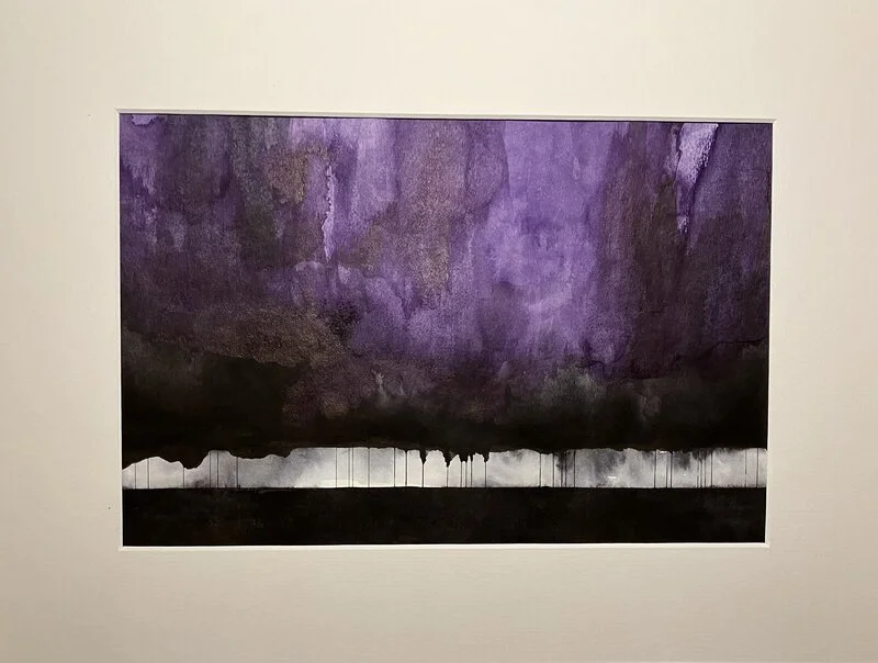 Akvarell Violett av Olle Nyberg