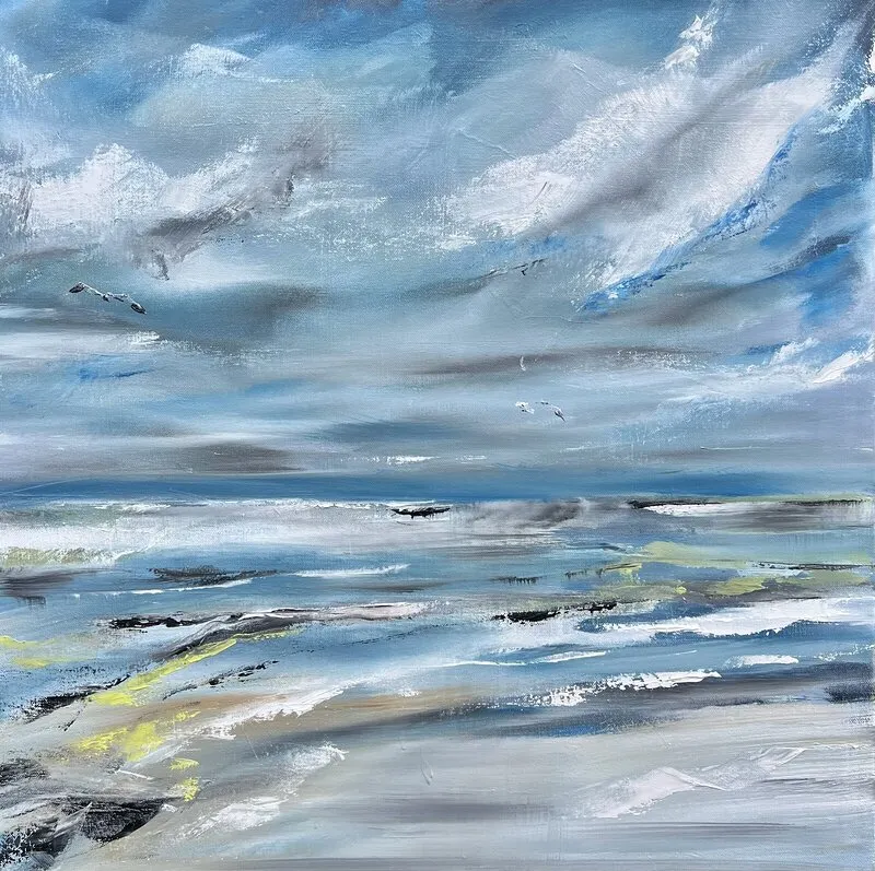 Oljemålning Ocean breeze av Lenita Olsson