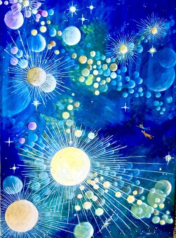 Oljemålning Solar av Sören Brynielsson