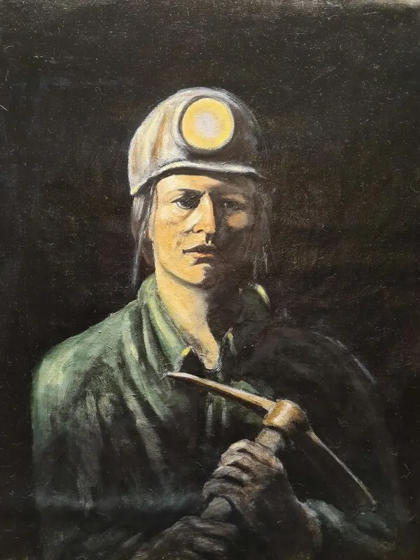 Oljemålning Utan titel av Irem Babovic