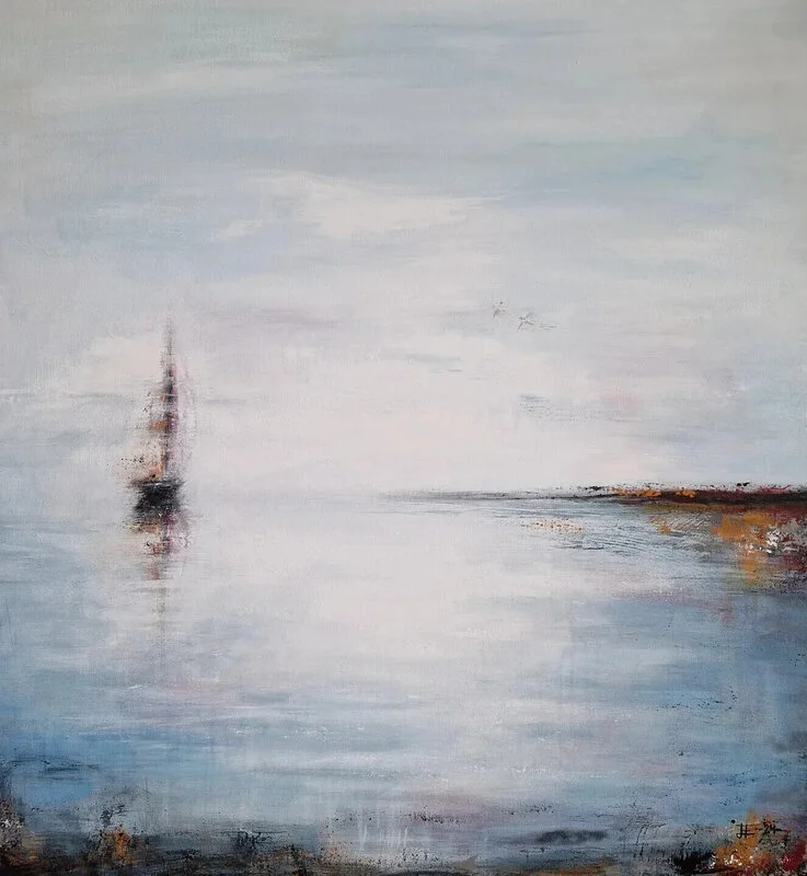 Akrylmålning The spirit of the sea av Erika Eriksson